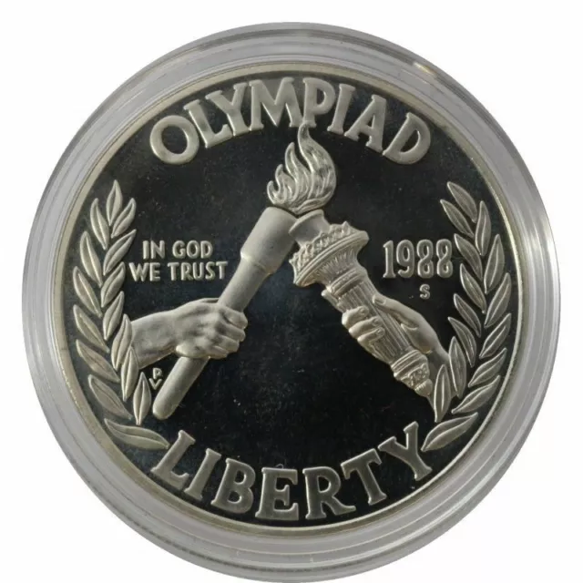 Stati Uniti 1 Dollaro 1988 Argento Olimpiadi Proof