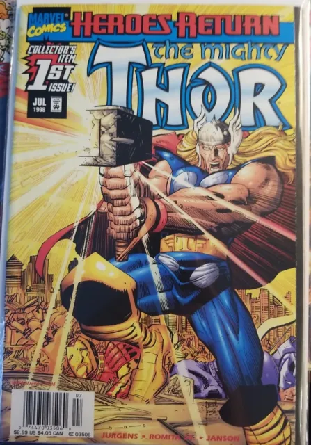 Thor, The Mighty #1  1St Issue Heroes Return 1998