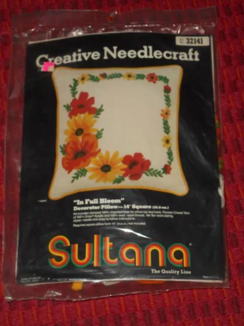 SULTANA Creative Needlecraft Kit EN PLENA FLORACIÓN Almohada Decoradora 32141 De Colección