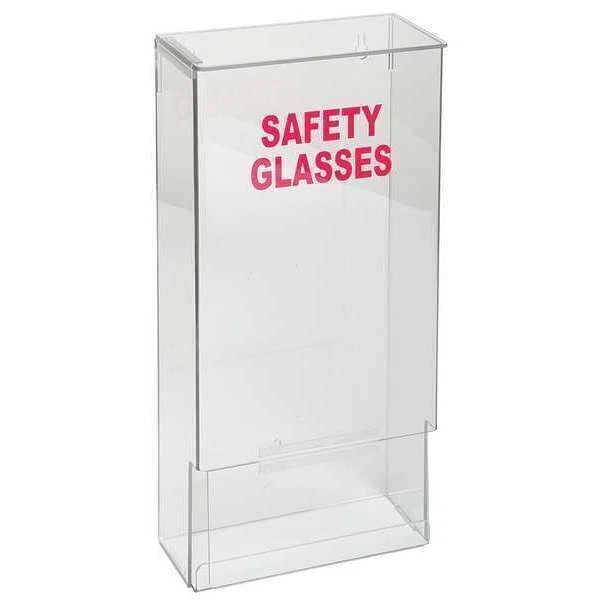 ZORO SELECT Saf Glss and Goggles Disp W/ Lid, Stk, Clr 3TCA5