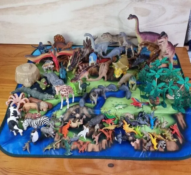 ZipBin Neat-Oh Dinosaur Transforming Box With Loads Of  Dinosaurs Toys Kids Set