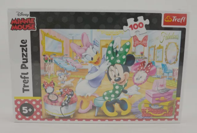Puzzle 5+ Disney Minnie Maus & Daisy Duck im Friseursalon Kosmetikstudio NEU OVP 3