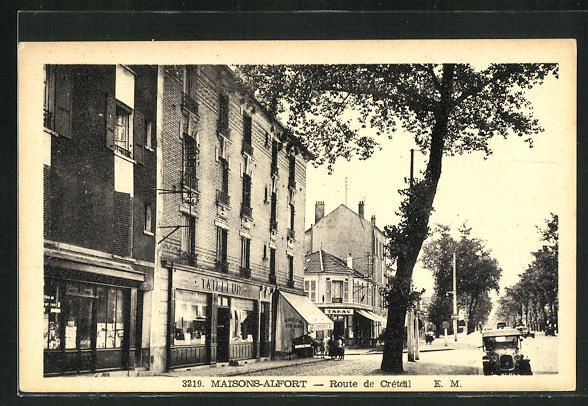 CPA Maisons-Alfort, Route de Cretail