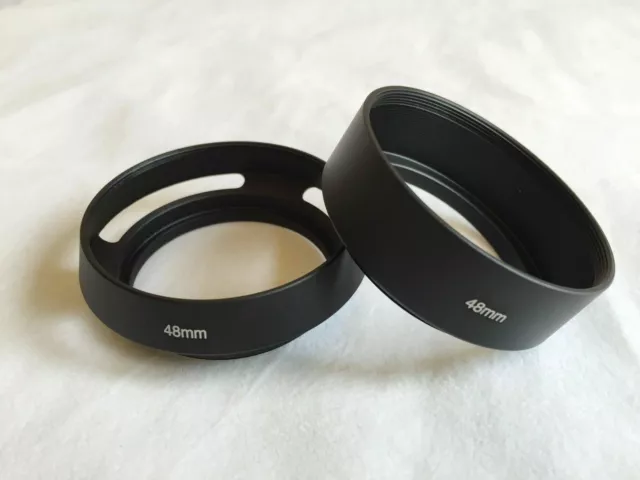 48mm Lens Hood Metal Dust Cover & 55mm Cap Canon Canonet QL17 GIII