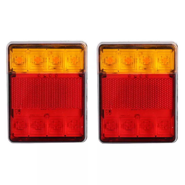 2pcs 12V LED Taillight Turn Signal Lamp Indicator Waterproof Shockproof For