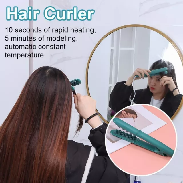 Ceramic Hair Fluffer Mini Corn Wave Salon Styler Hair Rollers Hair Curler