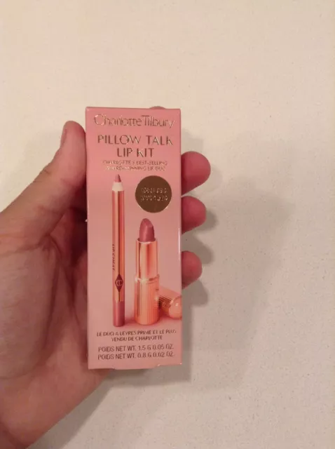 NEW Charlotte Tilbury Mini Pillow Talk Lipstick & Liner Set