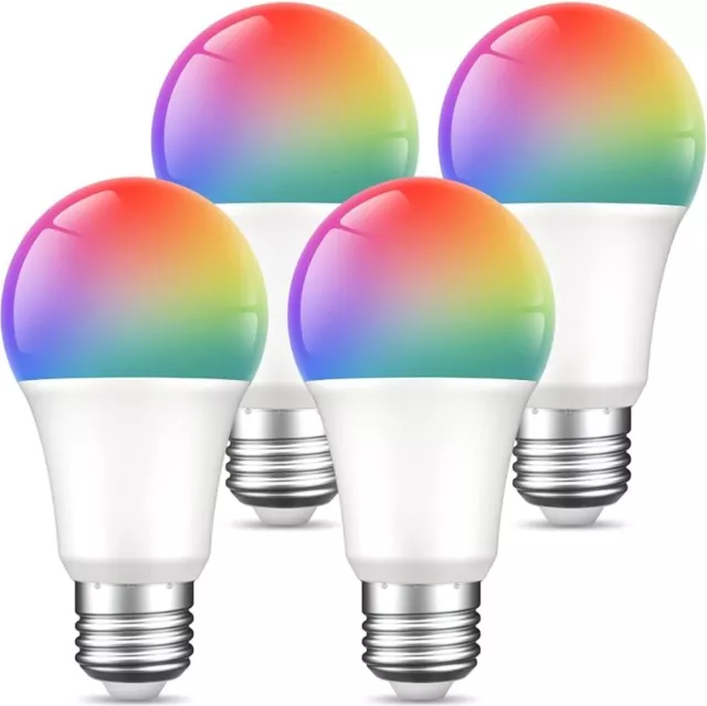 Gosund RGB LED SMART Leuchtmittel WiFi Wlan Lampe Dimmbar 8W E27 Alexa Google