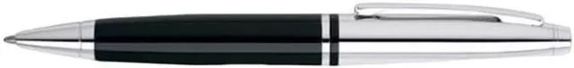 Cross Calais Chrome Trim Black Ballpoint Pen - New In Box - AT0112-2