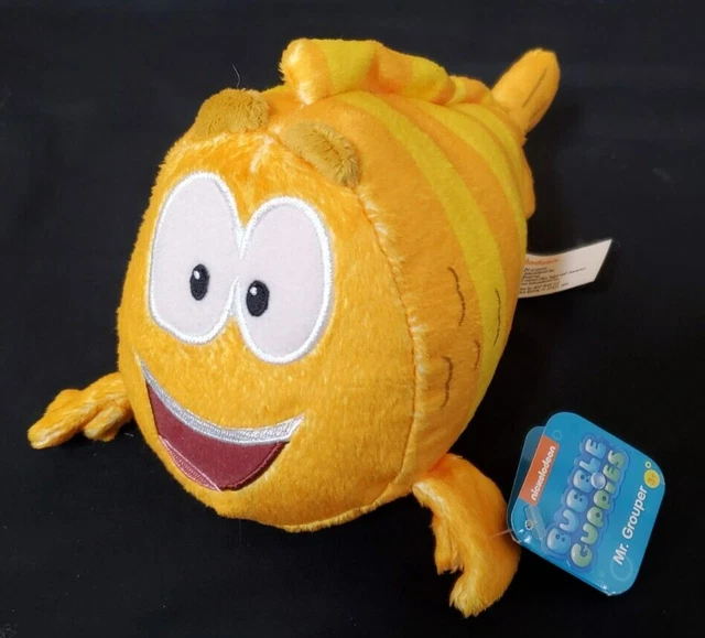 NICKELODEON BUBBLE GUPPIESMR. Grouper Plush Stuffed AnimalOrange Fish