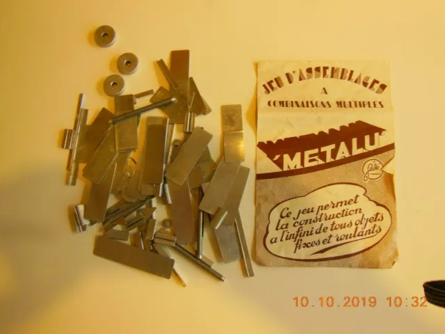 Lot de pieces pour jeu d assemblage METALU par GEDE