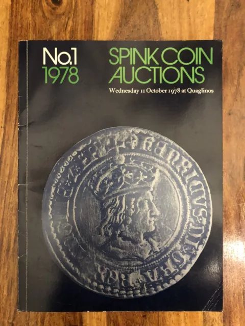 Vintage Spink Coin Auction Catalogue From 1978