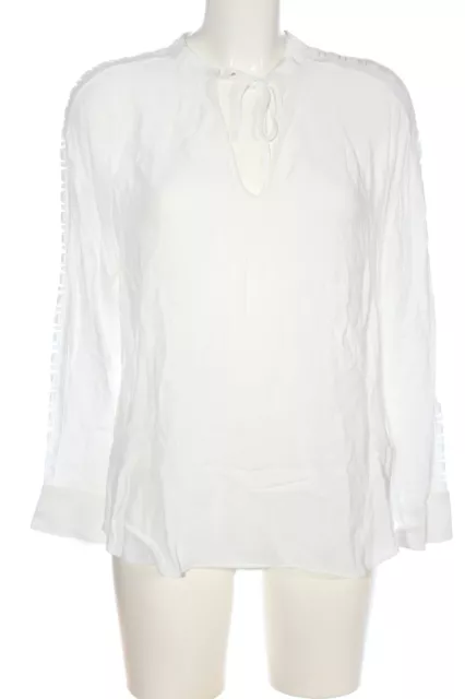 MASSIMO DUTTI Camicetta a maniche lunghe Donna Taglia IT 44 bianco stile casual