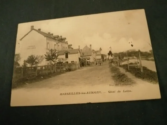 Superbe carte de 1906 de Marseilles les Aubigny dans le Cher 18