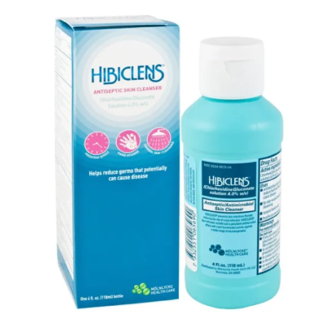 2 Solución limpiadora de la piel 2 Hibiclens clorhexidina gluconato 4% antimicrobiano 4 oz