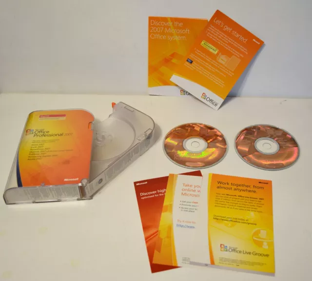 MS Office Professional 2007 Upgrade Retail Edition w/COA and Product Key