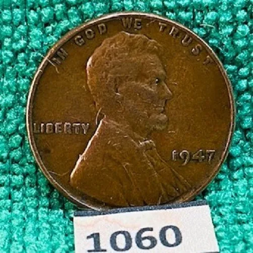1947-P Lincoln Wheat Cent (F) Philadelphia Mint Penny!