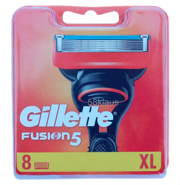 8x Gillette Fusion5 Rasierklingen Klingen in OVP / 8er Set razor blades