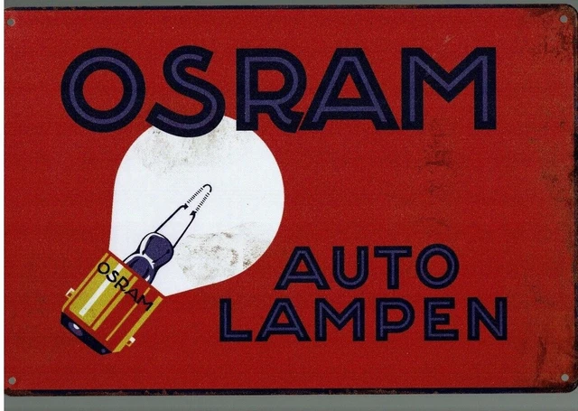 🔥 **Tolle Deko Garage OSRAM LEUCHTEN   Sammler Öldose Tankstelle**🔥