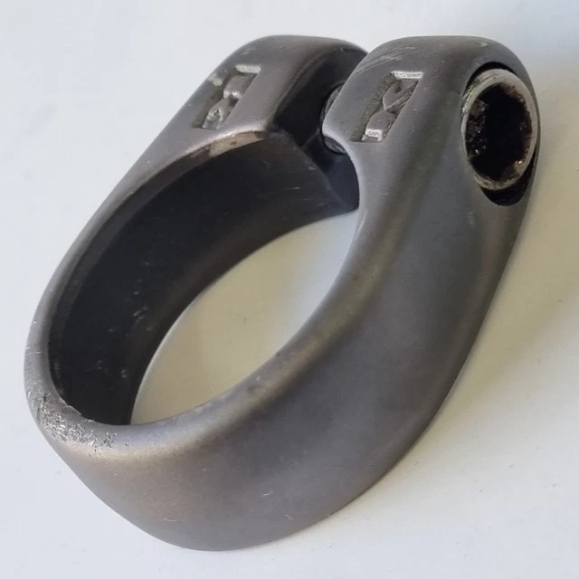 Bike Seat Post Quick Release Clamp - 36.5mm Alloy Silver Clamp For Folding & Mountain Bikes