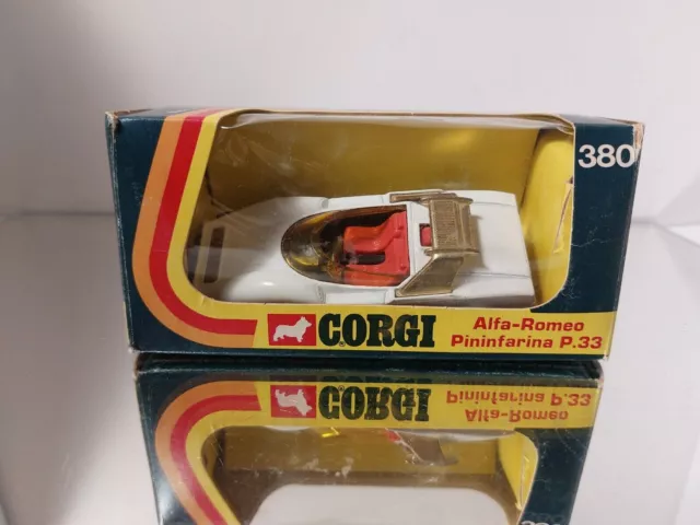 Corgi Toys Alfa Romeo Pininfarina P.33 en blanc 1:43 en boîte 3