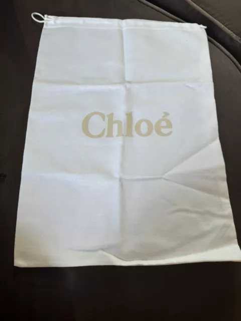 Authentic CHLOE Drawstring Dust Bag For Bag/shoes 17 X 12