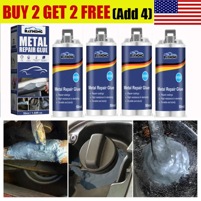 Metal Repair Paste AB Casting Repair Glue Industrial Heat Cold Weld 50ml US