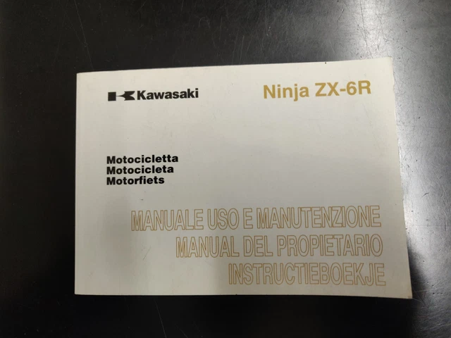 99976-1425 Kawasaki Libretto Manuale Di Uso E Manutenzione Zx-6R Zx600R9