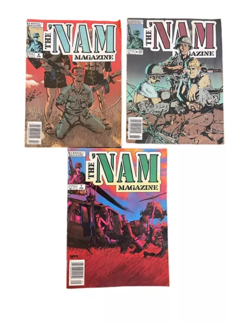 Marvel: The Nam Mixed Comic/ Magazine Lot (3) Great Condition!