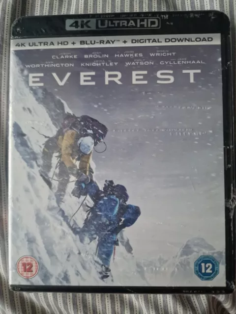 Everest 4K + Blu Ray + Download.Region B.New, sealed.