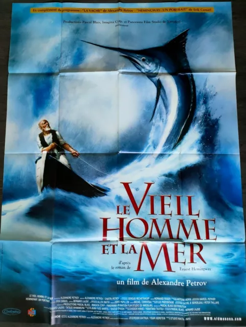 Affiche cinéma "Le vieil homme et la mer" format 120x160 cm/2001