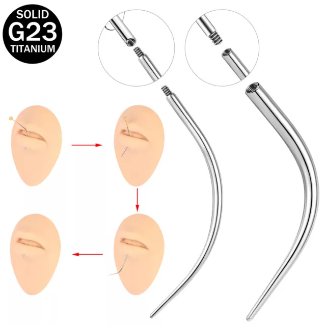 G23 Titanium Steel Body Piercing Stretching Tool for Ear/Nose/Navel/Lip/Eyebrow