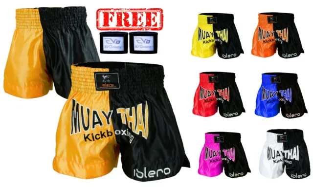 Pantaloncini da combattimento ISLERO Muay Thai MMA Kick Boxing Grappling Arti Marziali Equipaggiamento UFC H