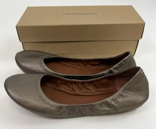 Lucky Brand Womens "Emmie" Flat -  Pewter Size 11