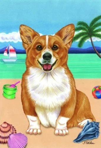 Beach House Flag - Corgi 69044