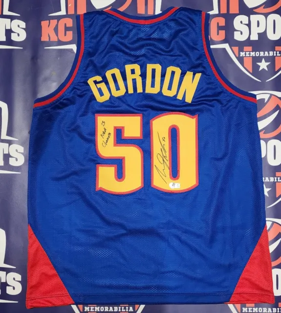 Aaron Gordon signed custom Denver Nuggets blue Mile High City Jersey - w/Inscrip