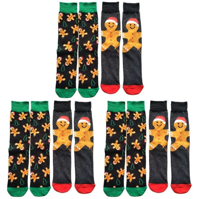 6 Pairs christmas knee high socks for men Socquettes Homme Gris Chaussettes De N