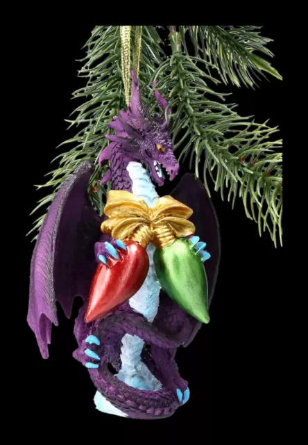 Adornos de Árbol Navidad - Weihnachts-Drache Cadena Luces - Fantasía Decoración