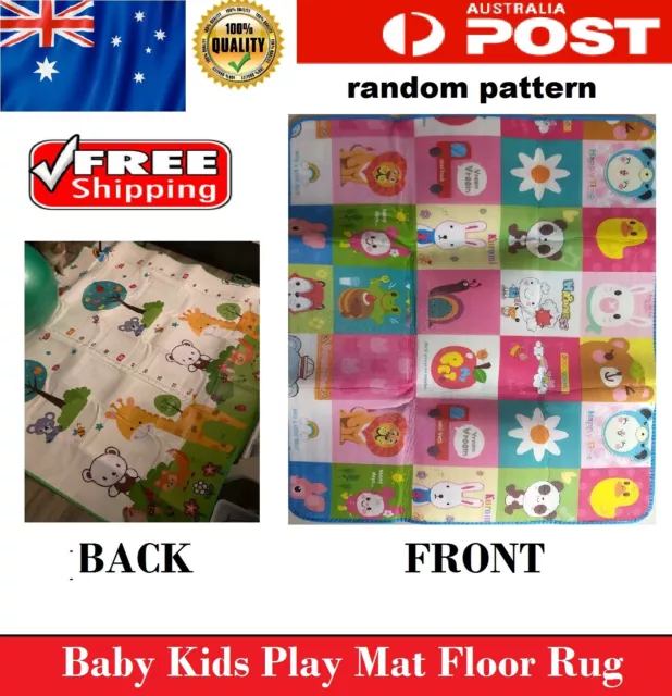 Baby Kids Floor Play Mat Rug Picnic Room Cushion Crawling Mat Pad Waterproof AU