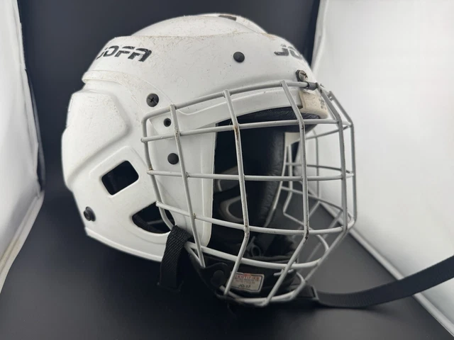 Casque Hockey Sur Glace Vintage Jofa 285 JR - Bleu - Taille M (50-57) - Occasion