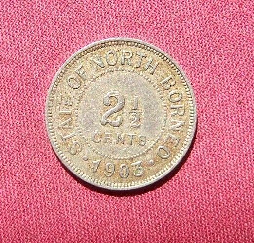 1903 British North Borneo 2 1/2 Cents