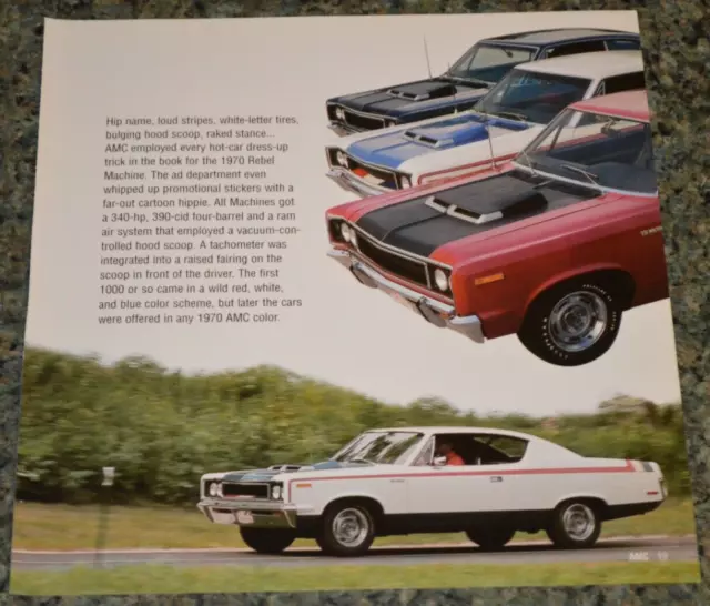 ★★1970 Amc Rebel Machine Picture Feature Print Photo 70 390 Engine★★4