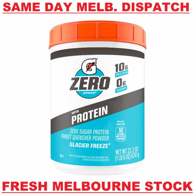 Gatorade ZERO with Protein Sports Drink Powder GLACIER FREEZE 630g (42 Servings)