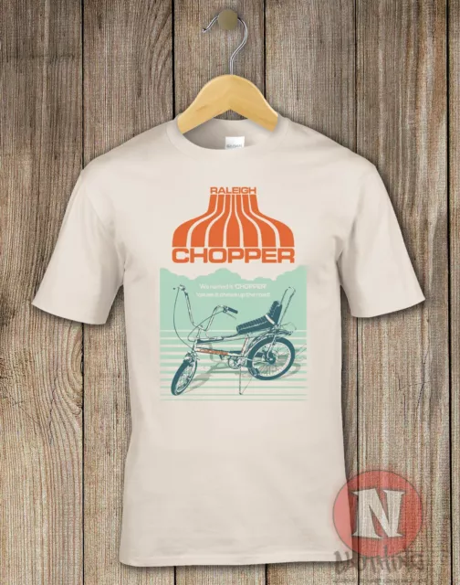 Raleigh Chopper Bicyclette T-Shirt Classique Vieux Vélo Seventies Cyclisme