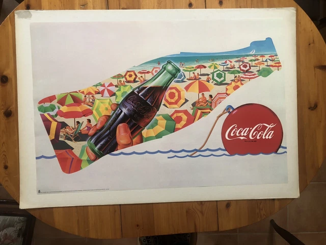 Coca Cola, Vintage Advertisement ,Rare 1997 Poster
