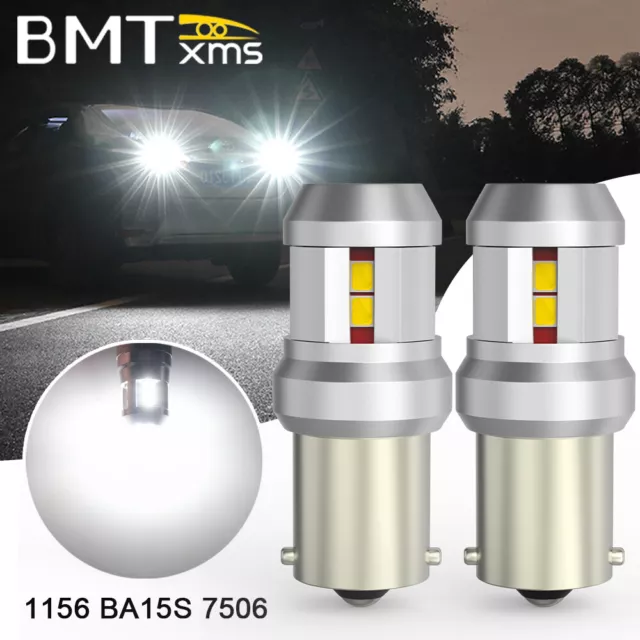 2PCS 1156 P21W BA15S LED Reverse Backup Light Bulb For BMW X1 X3 X4 X5 228i 335i