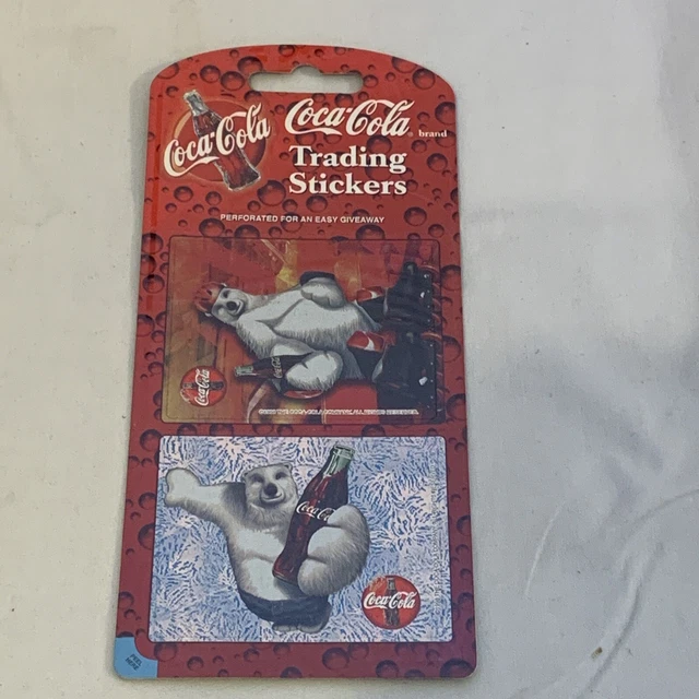 Coca Cola Trading Stickers Coke Polar Bears Mello Smello 1998 - 63512