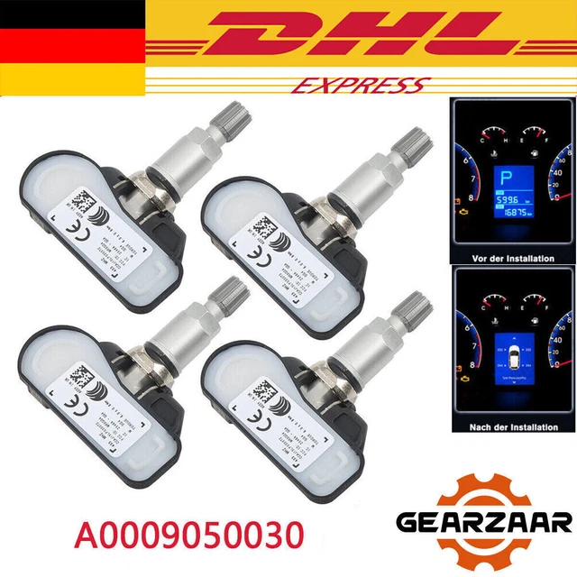 4x Reifendrucksensor Für Mercedes Benz - TPMS Sensoren Für C-Klasse, GLC, GLE & Mehr
