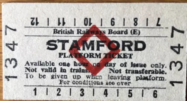 Brb [E] Red Diamond Edmondson Platform Ticket 1347 Stamford