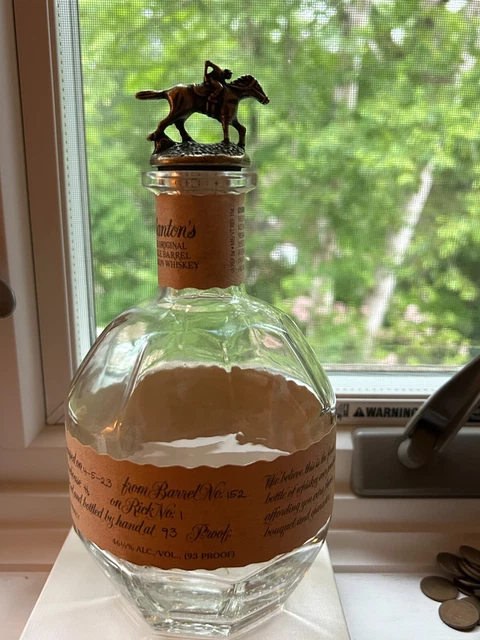 Blantons empty Bottle Letter O
